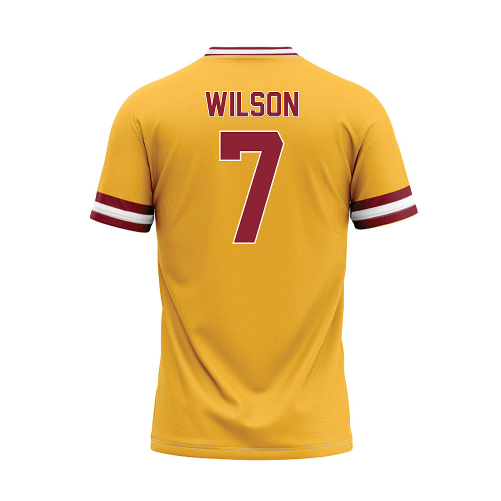 UMN Duluth - NCAA Baseball : Dylan Wilson - Gold Baseball Jersey-1