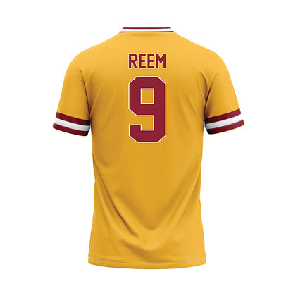 UMN Duluth - NCAA Baseball : Michael Reem - Gold Baseball Jersey-1