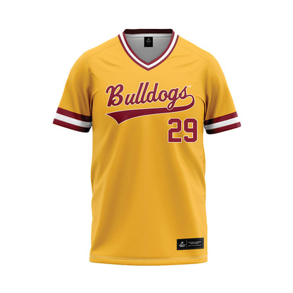 UMN Duluth - NCAA Baseball : Troy Lynch - Gold Baseball Jersey-0
