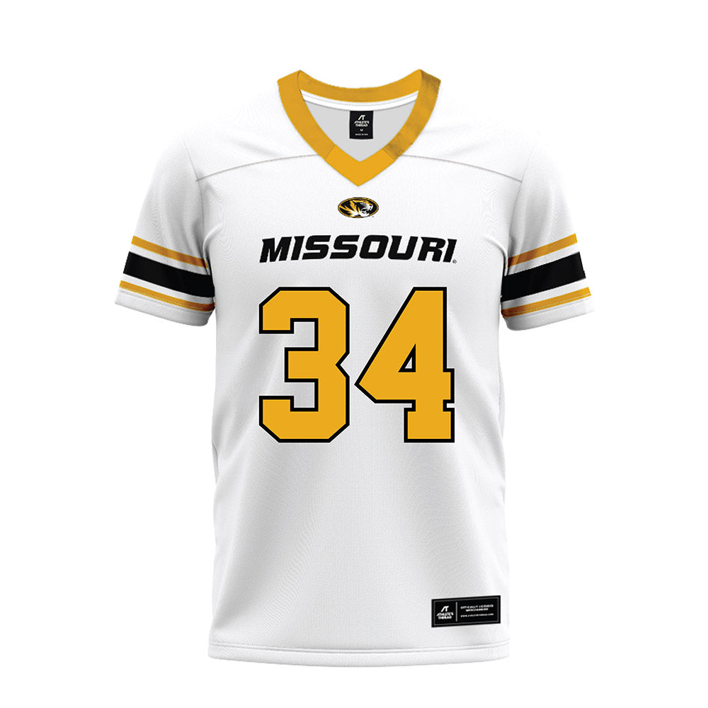 Missouri - NCAA Football : Ricardo Merriweather - White Premium Football Jersey