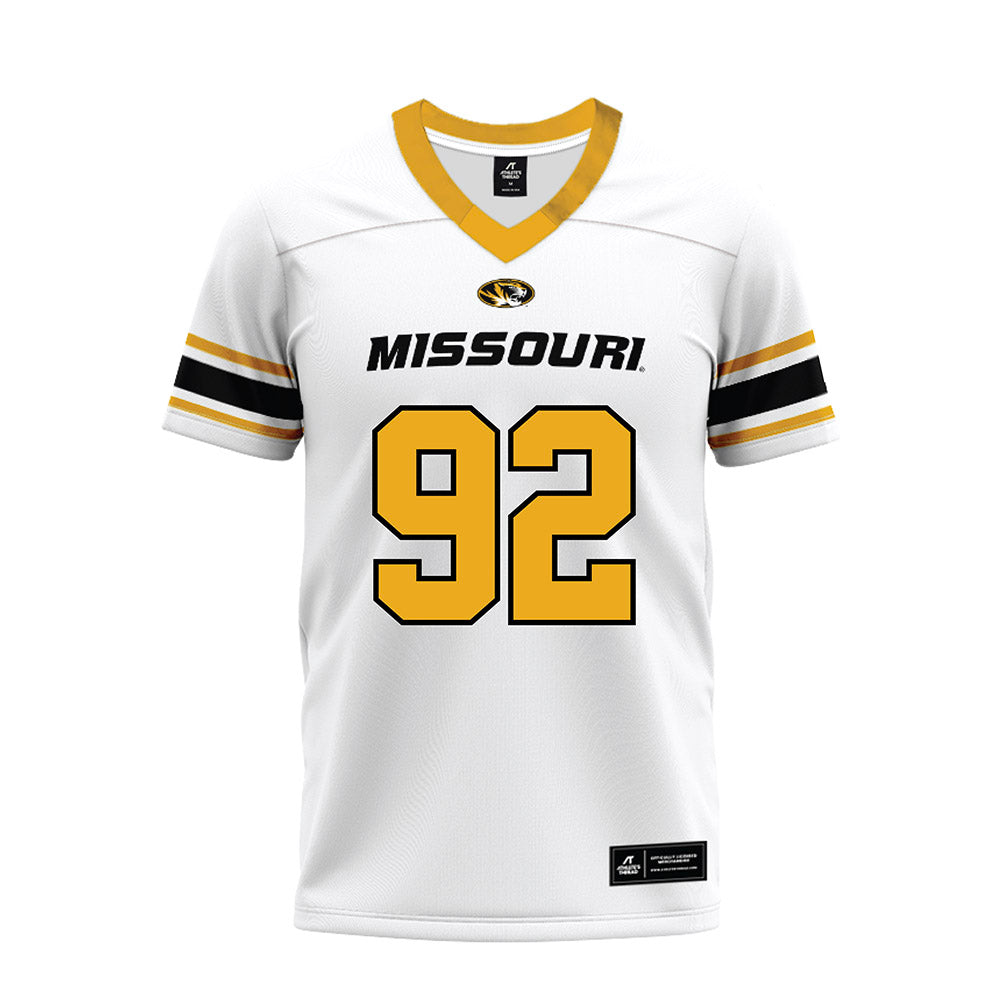 Missouri - NCAA Football : Brody Boehm - White Premium Football Jersey