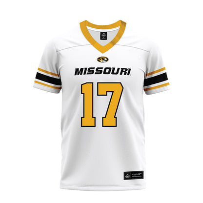 Missouri - NCAA Football : Brian Huff - White Premium  Football Jersey