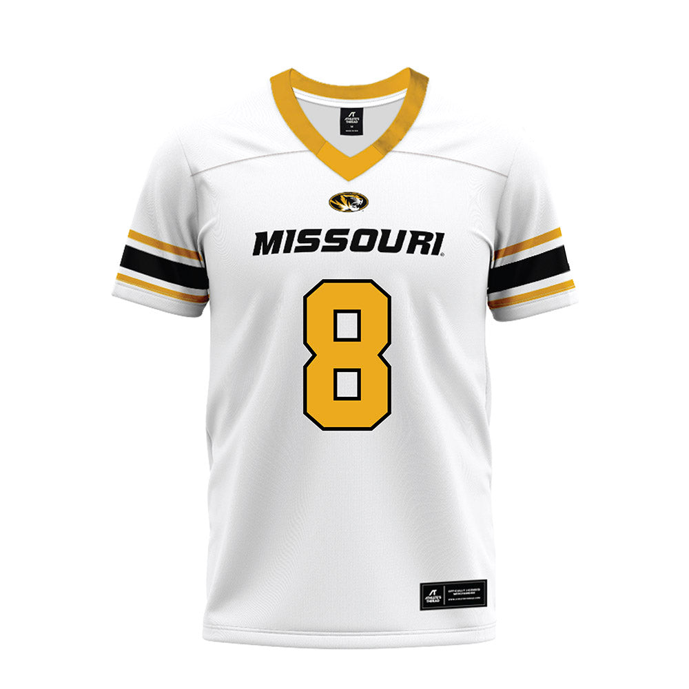 Missouri - NCAA Football : Nate Noel - White Premium Football Jersey