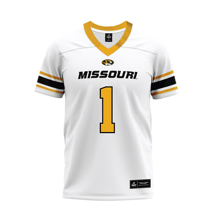 Missouri - NCAA Football : Theo Wease - White Premium Football Jersey