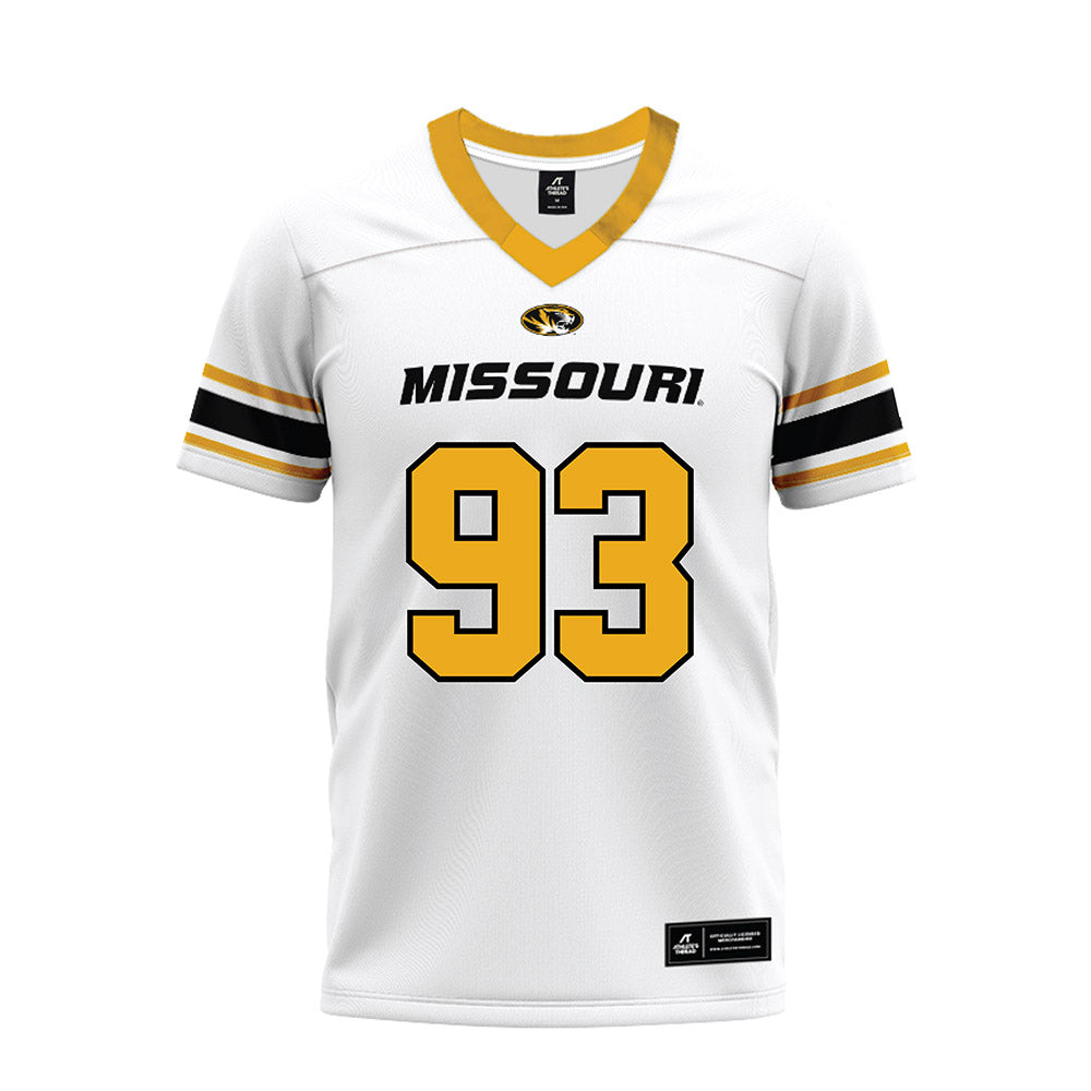 Missouri - NCAA Football : Jaylen Brown - White Premium Football Jersey