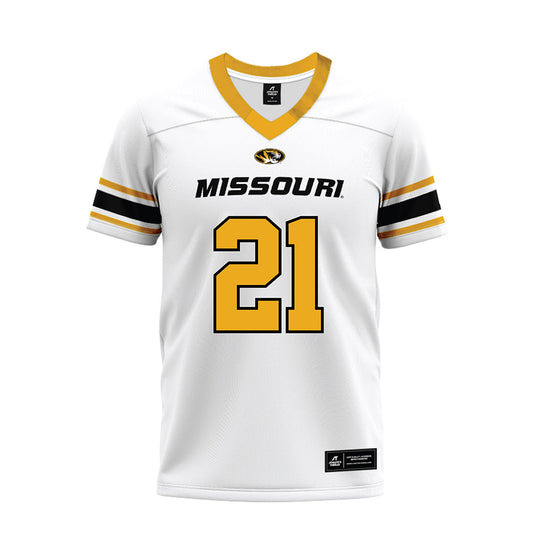 Missouri - NCAA Football : Trajen Greco - White Premium Football Jersey
