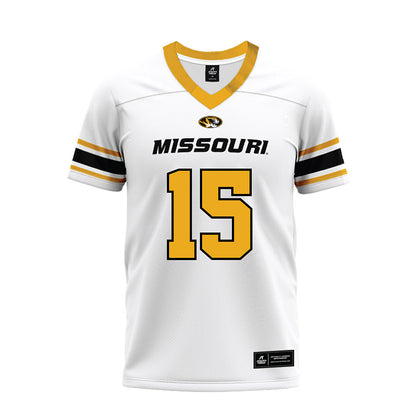 Missouri - NCAA Football : Tommy Lock - White Premium Football Jersey