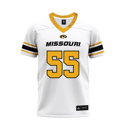 Missouri - NCAA Football : Connor Tollison - White Premium Football Jersey