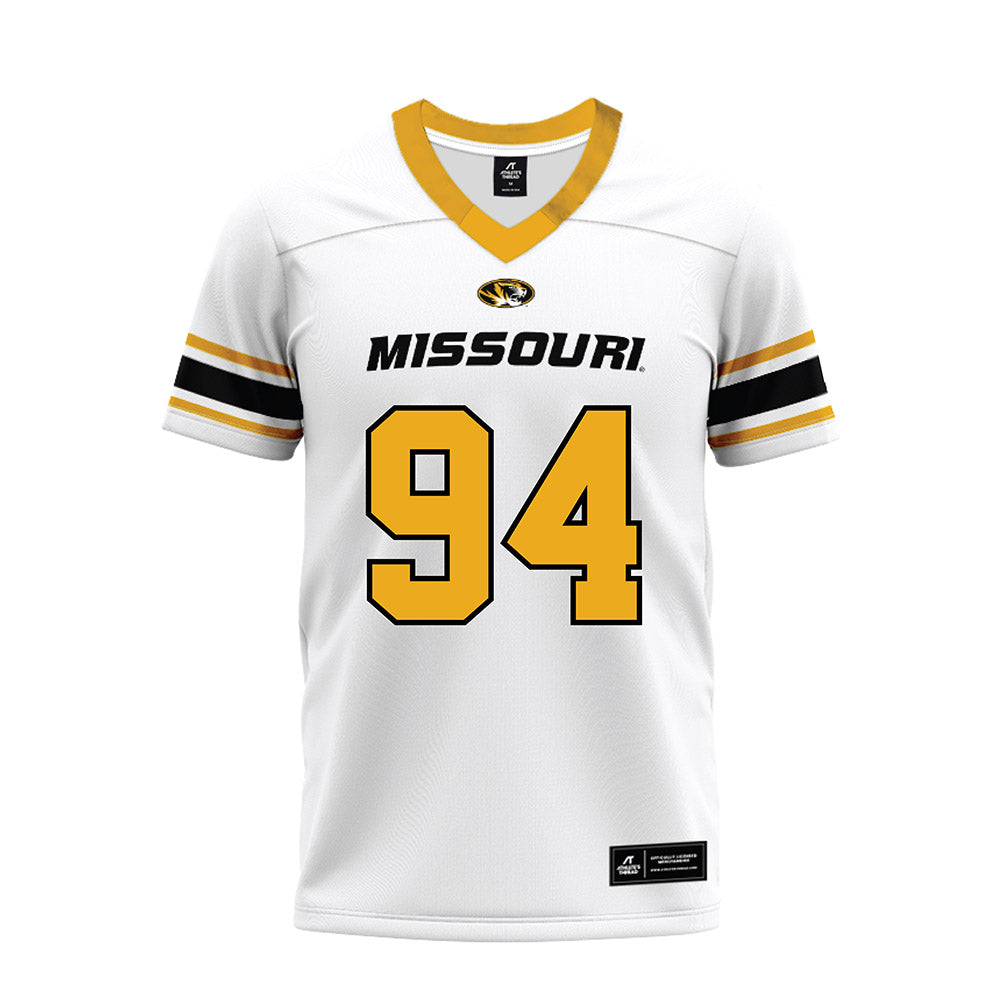 Missouri - NCAA Football : Will Safris - White Premium Football Jersey