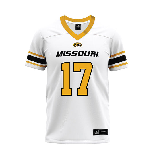 Missouri - NCAA Football : Kameron Eleby - White Premium Football Jersey-0