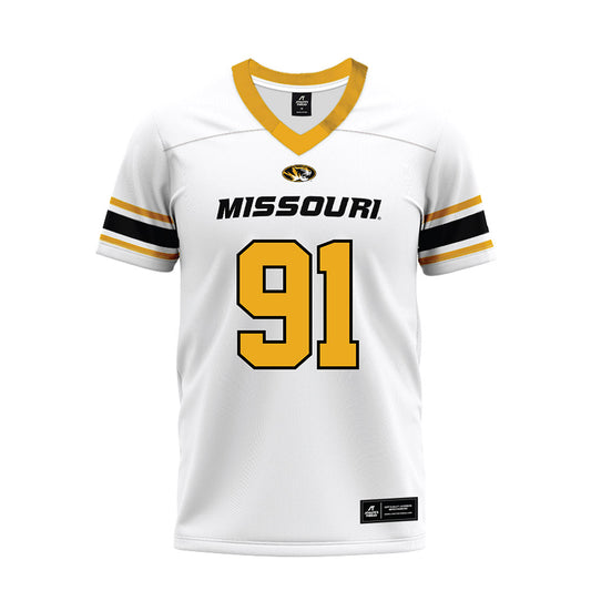 Missouri - NCAA Football : Elias Williams - White Premium Football Jersey