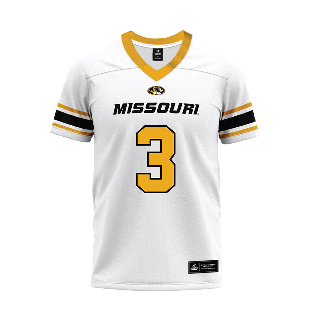 Missouri - NCAA Football : Luther Burden III - White Premium Football Jersey