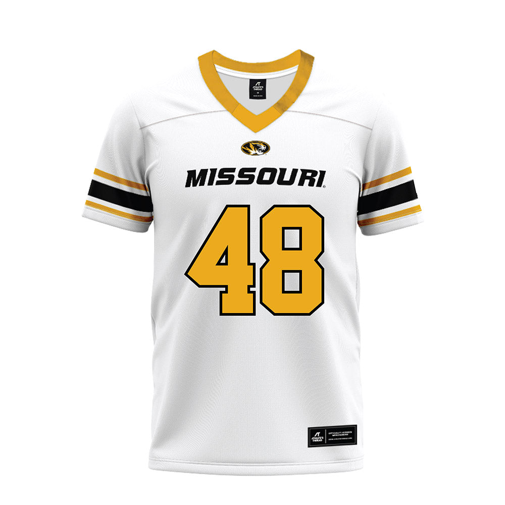 Missouri - NCAA Football : Brady Hultman - White Premium Football Jersey