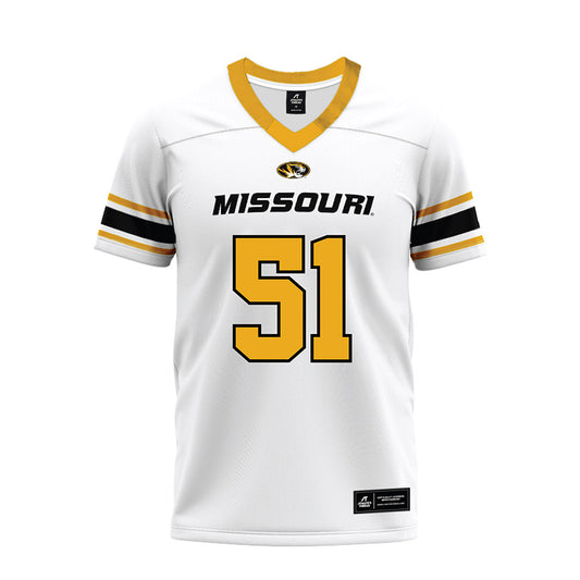 Missouri - NCAA Football : Tyson Ellison - White Premium Football Jersey