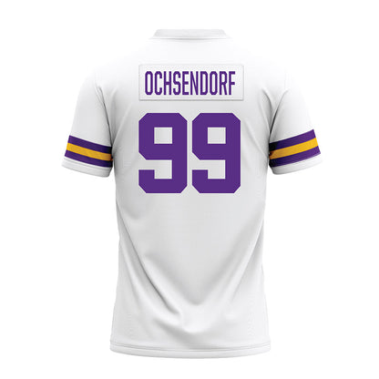 LSU - NCAA Football : Blake Ochsendorf - White Premium Football Jersey