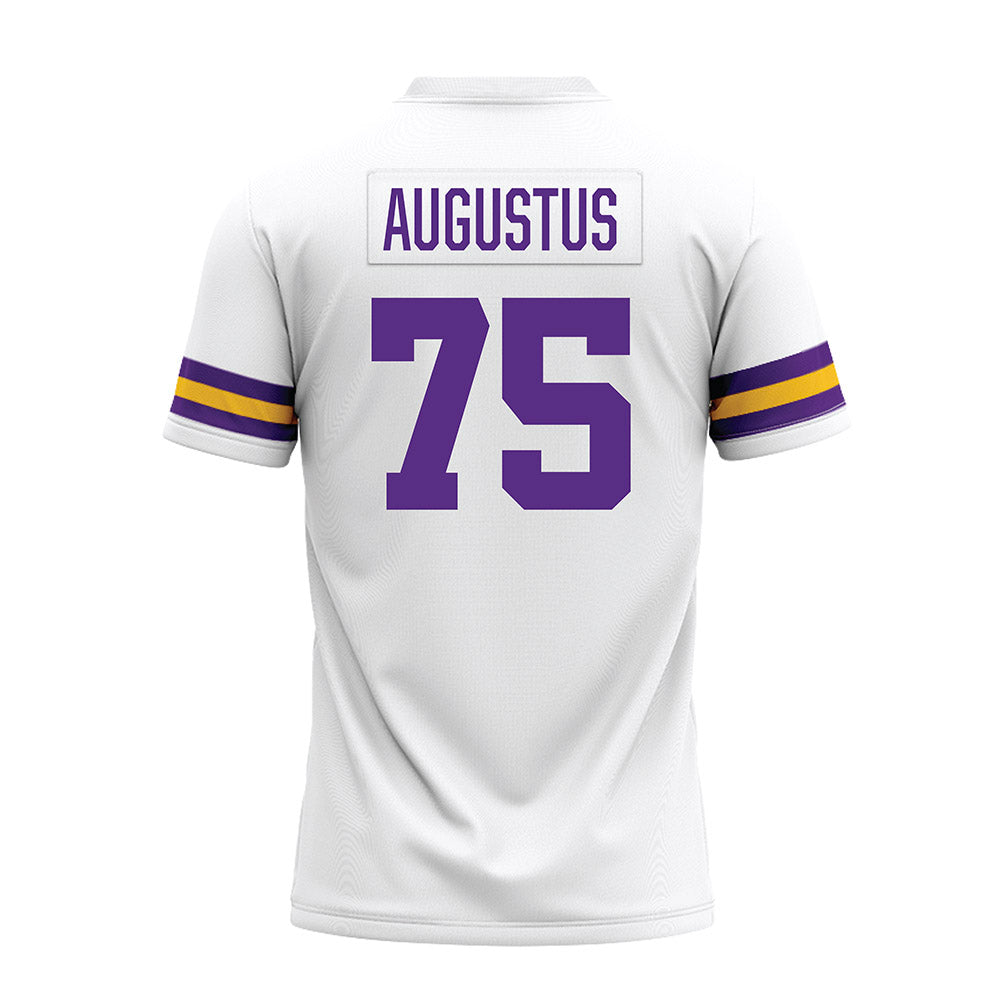 LSU - NCAA Football : Braden Augustus - White Premium Football Jersey