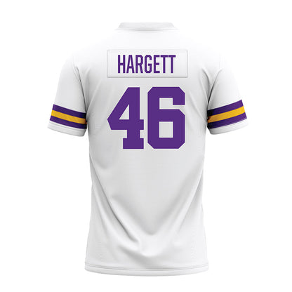LSU - NCAA Football : Badger Hargett - White Premium Football Jersey