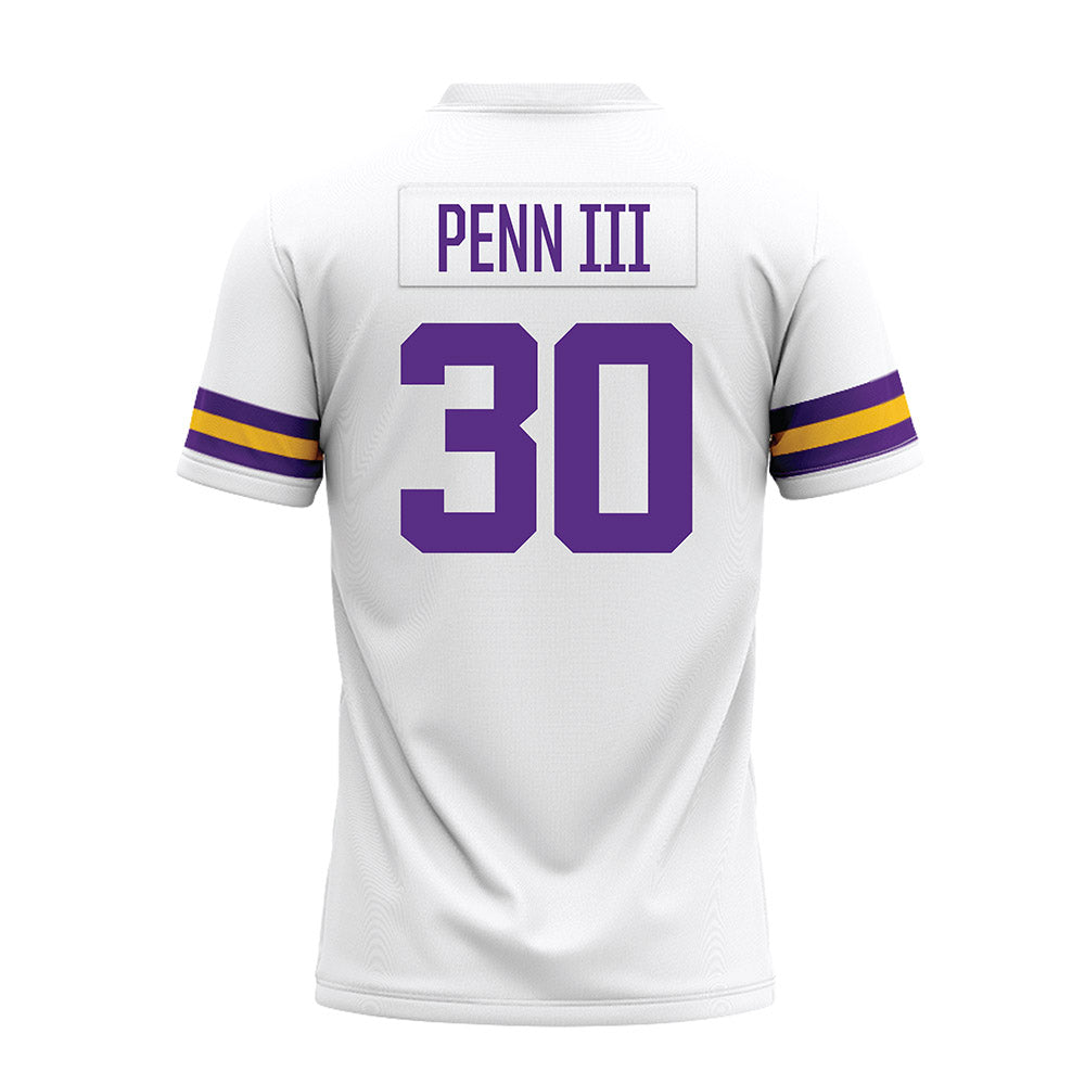 LSU - NCAA Football : Greg Penn III - White Premium Football Jersey