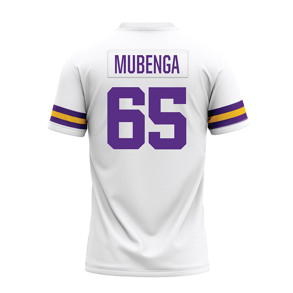 LSU - NCAA Football : Paul Mubenga - White Premium Football Jersey-1