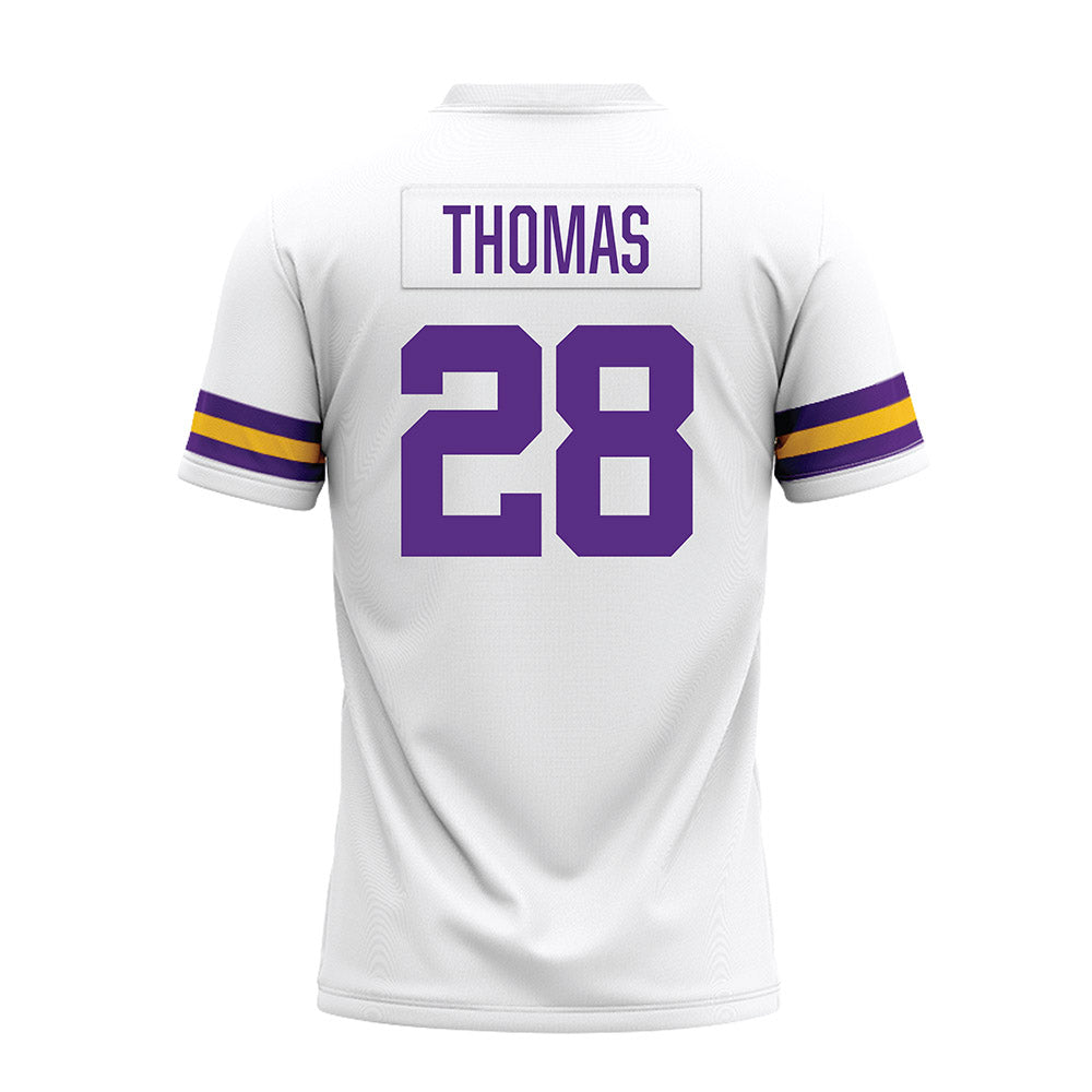 LSU - NCAA Football : Jhase Thomas - White Premium Football Jersey-1