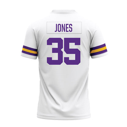 LSU - NCAA Football : Sai'vion Jones - White Premium Football Jersey