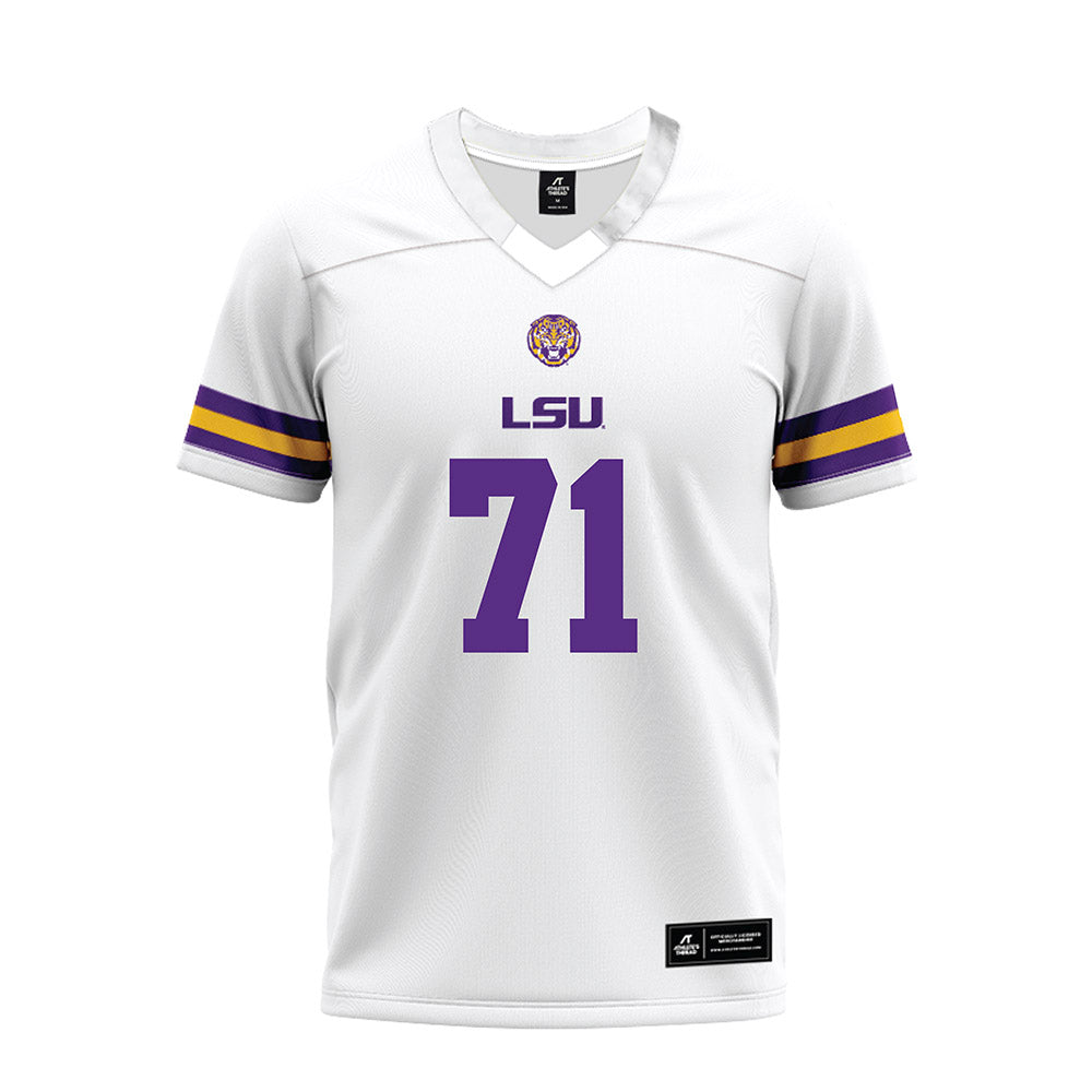 LSU - NCAA Football : Tyree Adams - White Premium Football Jersey