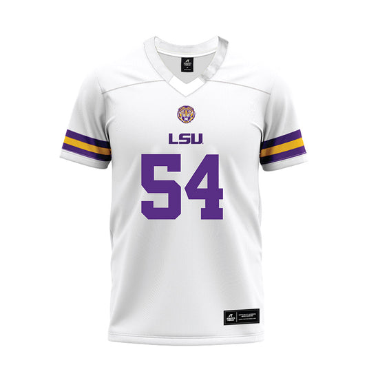 LSU - NCAA Football : Hayes Fuqua - White Premium Football Jersey-0