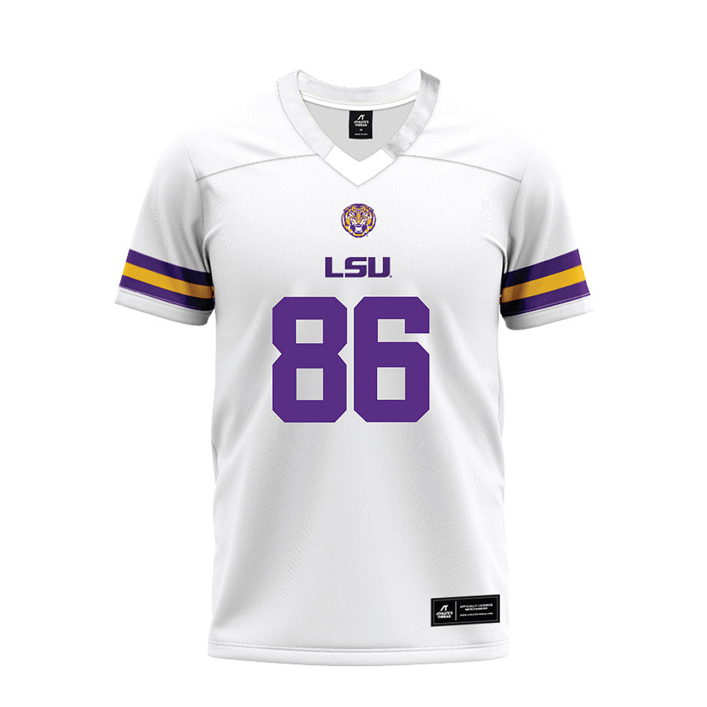 LSU - NCAA Football : Mason Taylor - White Premium Football Jersey