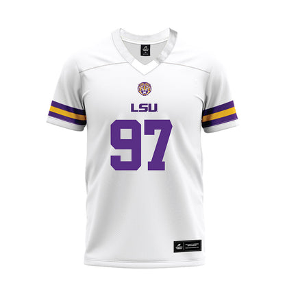 LSU - NCAA Football : Dylan Carpenter - White Premium Football Jersey-0