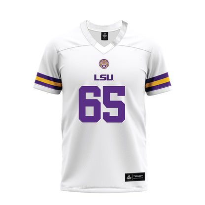 LSU - NCAA Football : Paul Mubenga - White Premium Football Jersey-0