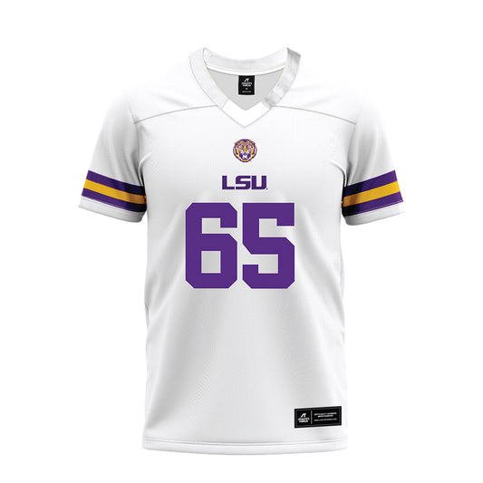 LSU - NCAA Football : Paul Mubenga - White Premium Football Jersey-0