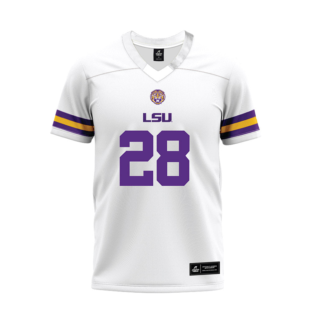 LSU - NCAA Football : Jhase Thomas - White Premium Football Jersey-0