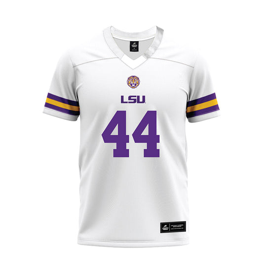 LSU - NCAA Football : Slade Roy - White Premium Football Jersey