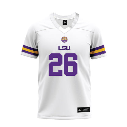 LSU - NCAA Football : Cowinn Helaire - White Premium Football Jersey