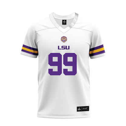 LSU - NCAA Football : Blake Ochsendorf - White Premium Football Jersey