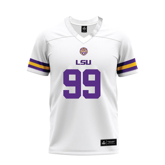 LSU - NCAA Football : Blake Ochsendorf - White Premium Football Jersey