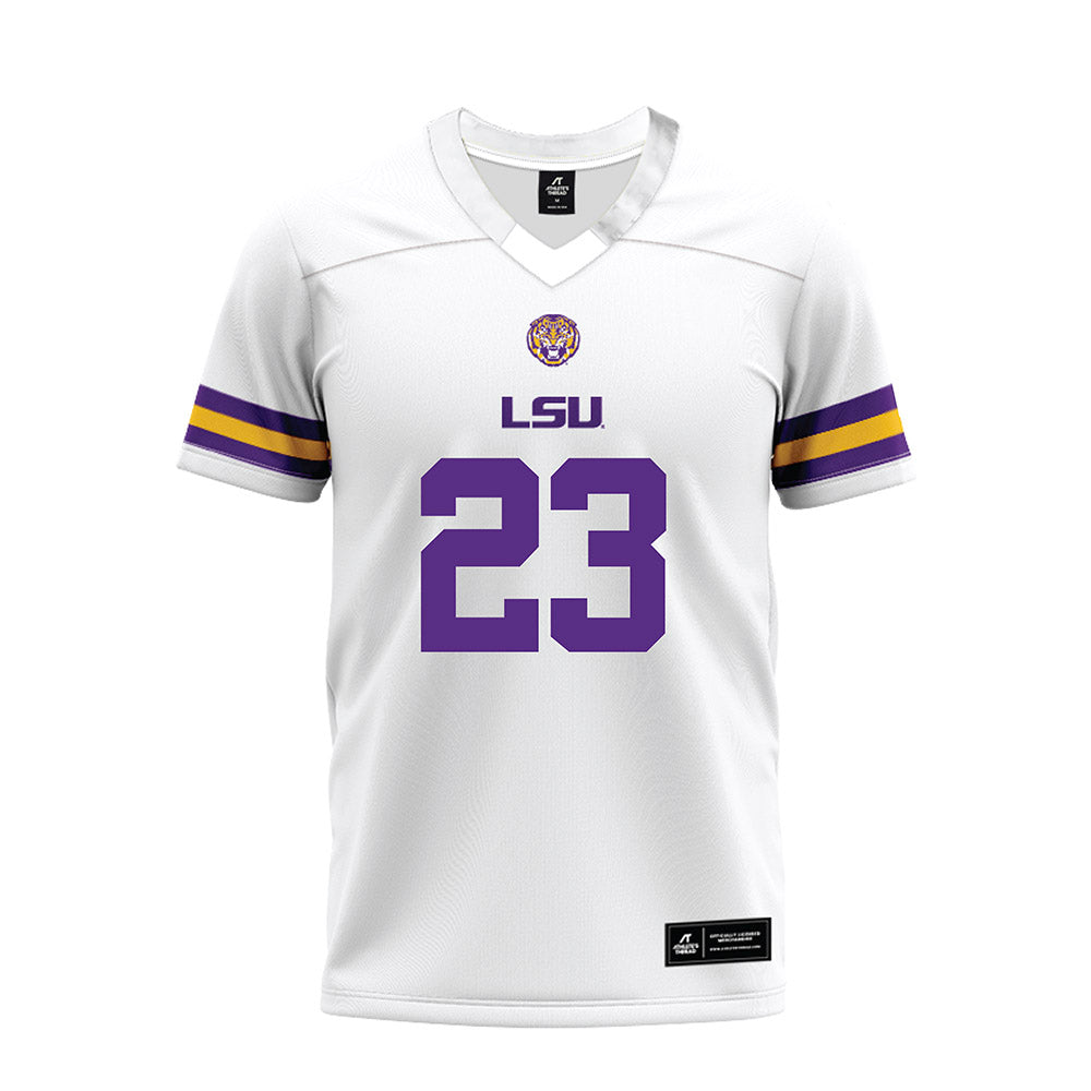 LSU - NCAA Football : Aidan Anding - White Premium Football Jersey-0