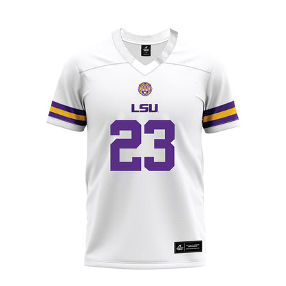 LSU - NCAA Football : Aidan Anding - White Premium Football Jersey-0