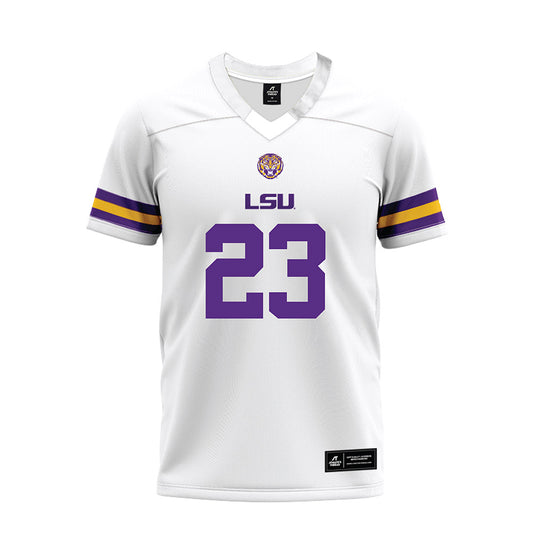 LSU - NCAA Football : Aidan Anding - White Premium Football Jersey-0