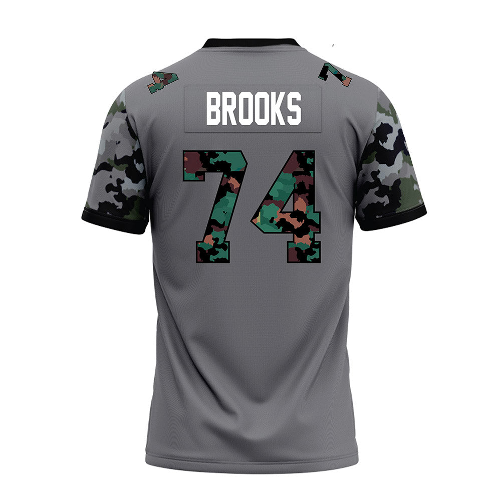 Towson - NCAA Football : KJ Brooks - Dark Grey Premium Football Jersey