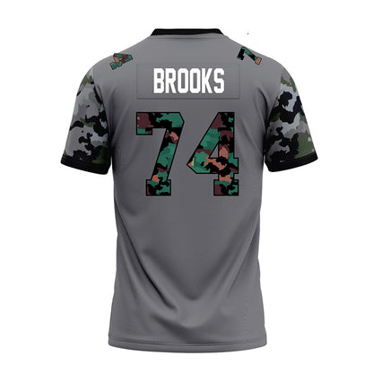 Towson - NCAA Football : KJ Brooks - Dark Grey Premium Football Jersey