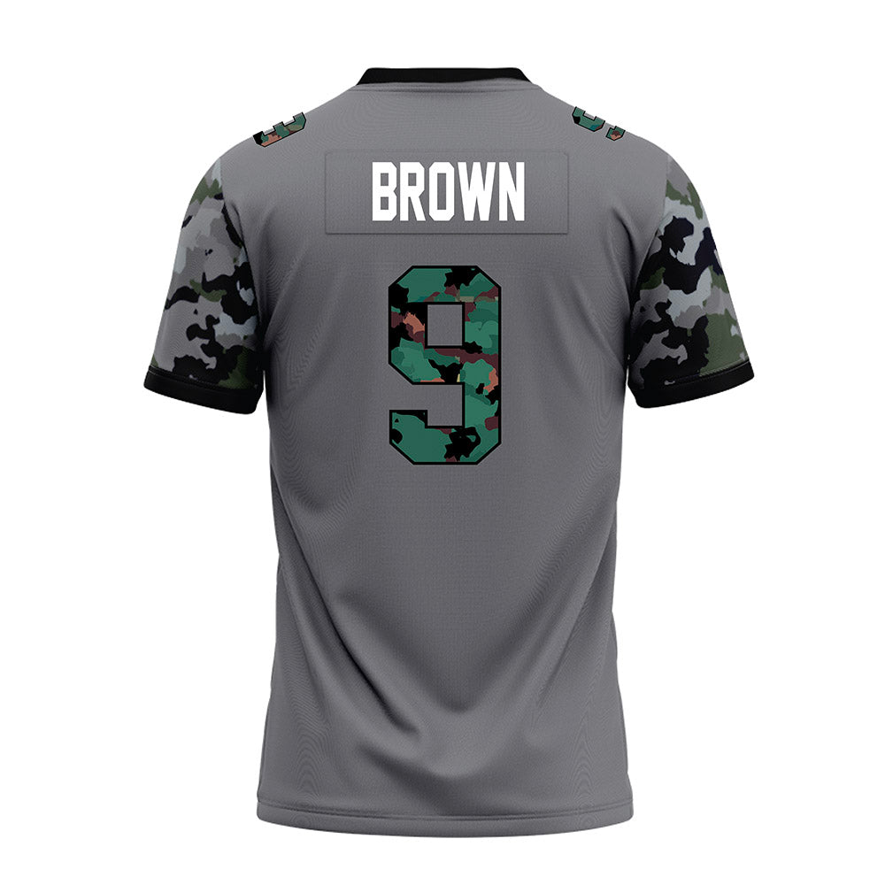 Towson - NCAA Football : Sean Brown - Dark Grey Premium Football Jersey