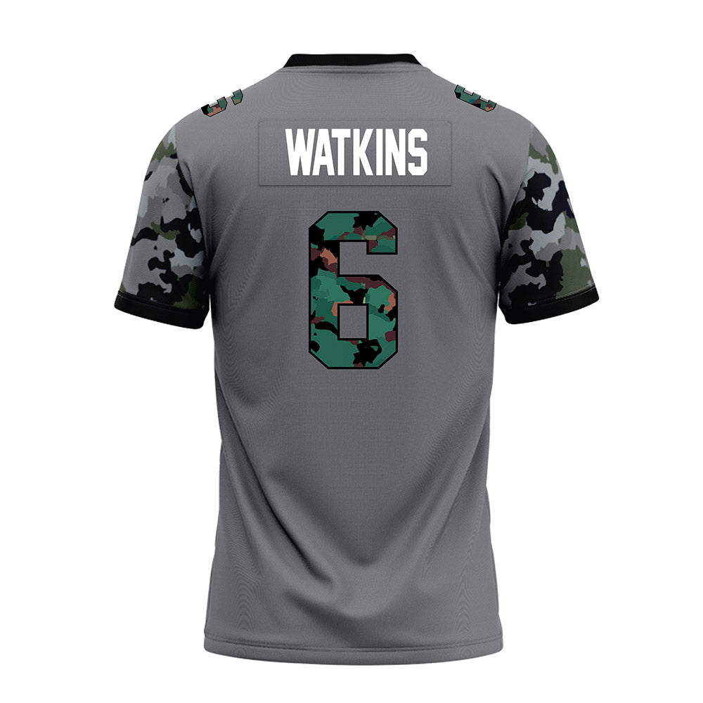 Towson - NCAA Football : Winston Watkins - Dark Grey Premium Football Jersey