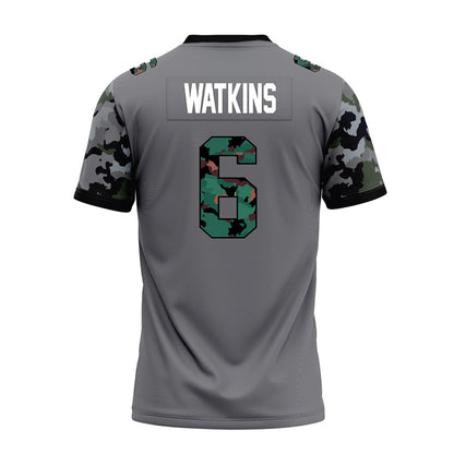 Towson - NCAA Football : Winston Watkins - Dark Grey Premium Football Jersey
