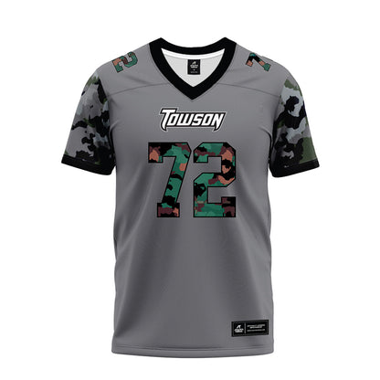 Towson - NCAA Football : Sahil Bhullar - Dark Grey Premium Football Jersey