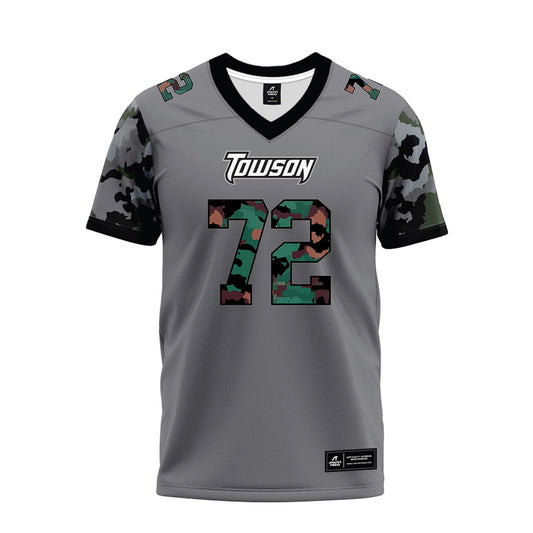 Towson - NCAA Football : Sahil Bhullar - Dark Grey Premium Football Jersey