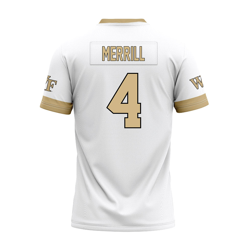 Wake Forest - NCAA Football : Walker Merrill - White Premium Football Jersey