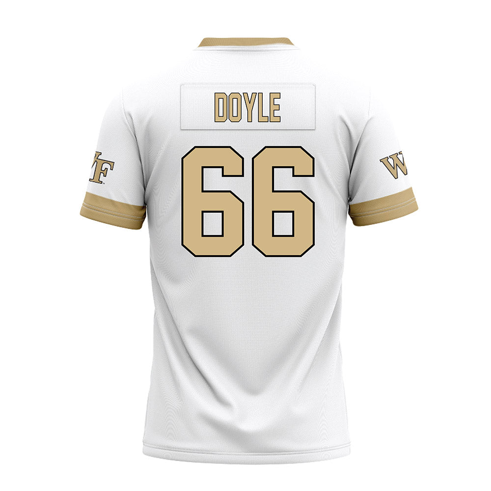 Wake Forest - NCAA Football : Cale Doyle - White Premium Football Jersey