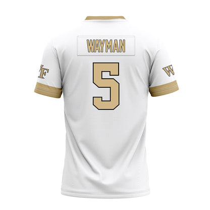 Wake Forest - NCAA Football : Kendron Wayman - White Premium Football Jersey