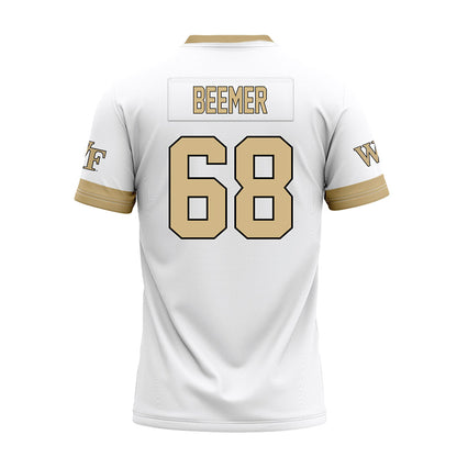 Wake Forest - NCAA Football : Luke Beemer - White Premium Football Jersey